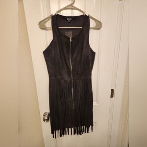 Black Fringe Dress